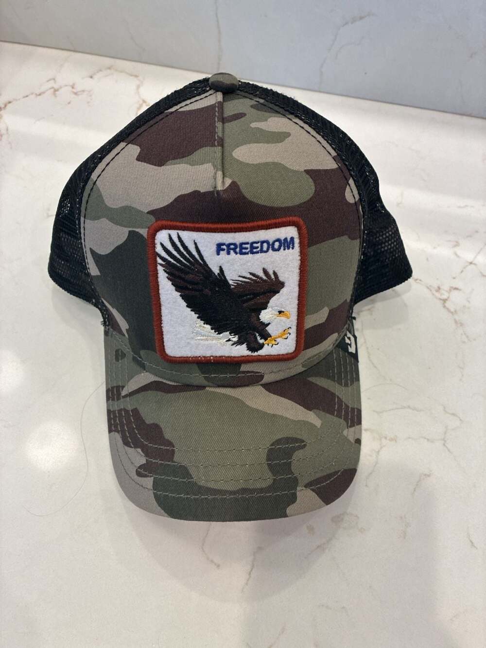 Goorin Bros The Farm Freedom Eagle Camo Trucker Hat